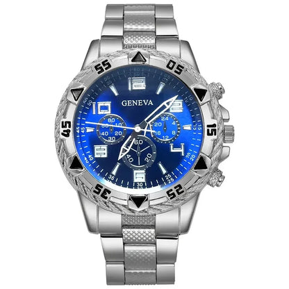 Luckacco Men Watches Luxury Brand Watches for Men Fashion High Quality Quartz Wristwatches Business Steel Strap Sports Male Clock