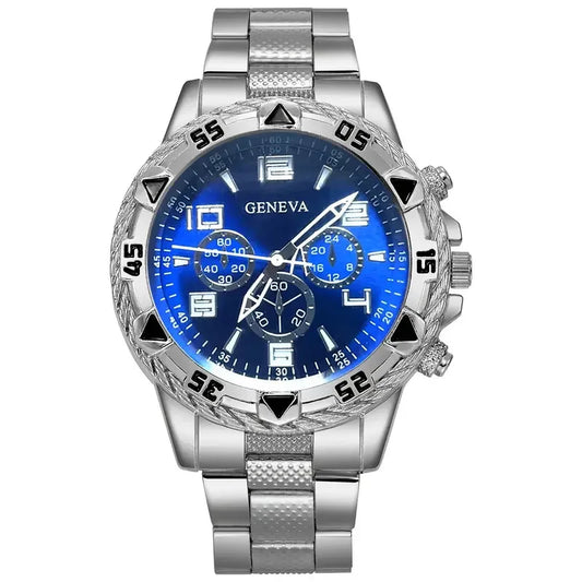 Luckacco Men Watches Luxury Brand Watches for Men Fashion High Quality Quartz Wristwatches Business Steel Strap Sports Male Clock