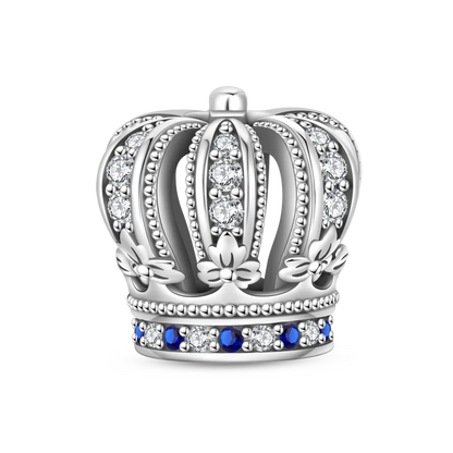 Luckacco Crown Charms Skull Bead Original 925 Sterling Silver Inlaid Zirconium Pendants Fit Bracelet Necklace Jewelry Lover Gift