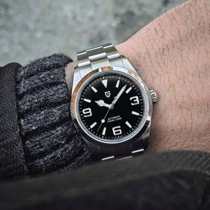 luckacco new pagani design watch for men automatic diver men watches sapphire glass stainless steel waterproof mechanical wristwatch 2025
