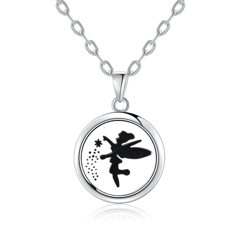luckacco new tree of life aromatherapy necklace stainless steel essential oil diffuser amulet perfume locket pendant women jewelry gift