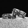 Luckacco Domineering Skull Devil Men Rings Stainless Steel Women Jewelry Retro Punk New In Rock Gothic Fashion Accessories Gift
