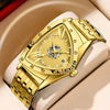 Luckacco Men Watches Unique Design Top Brand Luxury Men's Wrist Watches Quartz Wristwatch Fashion Male Clock Stainless Steel Band