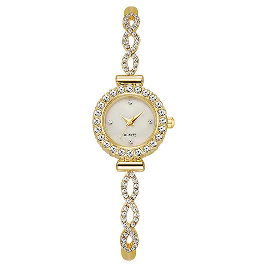 Luckacco Fashion Rhinestone Women Watch Ladies Bracelet Quartz Watches Clock Relogio