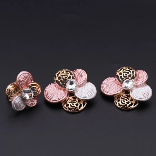 Luckacco Fashion African Jewellery Set Dubai Gold Color Jewelry Sets Women Customer Nigerian Wedding Flower Design Gift