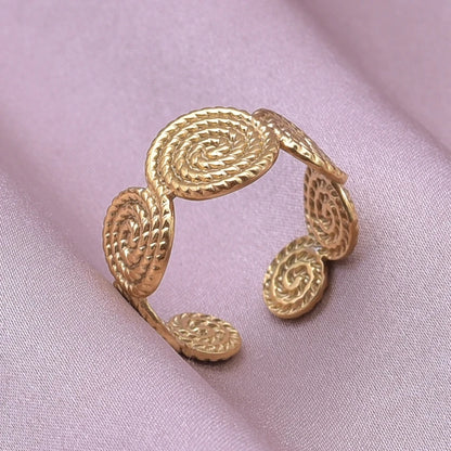 Luckacco 1pc Stylish Marine Jewelry Ocean Sea Animals Conch Starfish Shell Ring Stainless Steel Jellyfish Scallop Rings Women Charm Gift