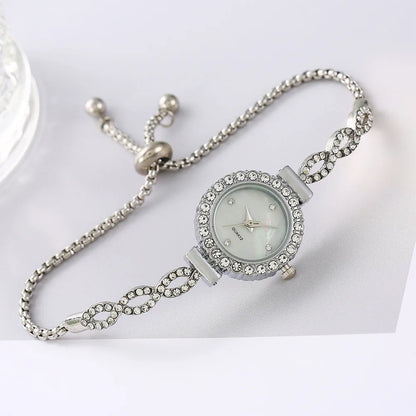 Luckacco Luxury Women's Watches Simple Quartz Wristwatches Small Dial Watches Bracelet Ladies Watch Gift Clock Relogio Feminino