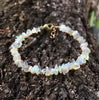 Luckacco Opal Chip Bracelet / Ethiopian Opal Bracelet / Rainbow Opal / White Opal / Rough Opal / Raw Opal / Natural Opal