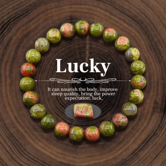 Luckacco Attract Money Wealth Health Pulse Hematite Natural Stone Beads Bracelet for Women Men Party Jewelry Accessories Gifts
