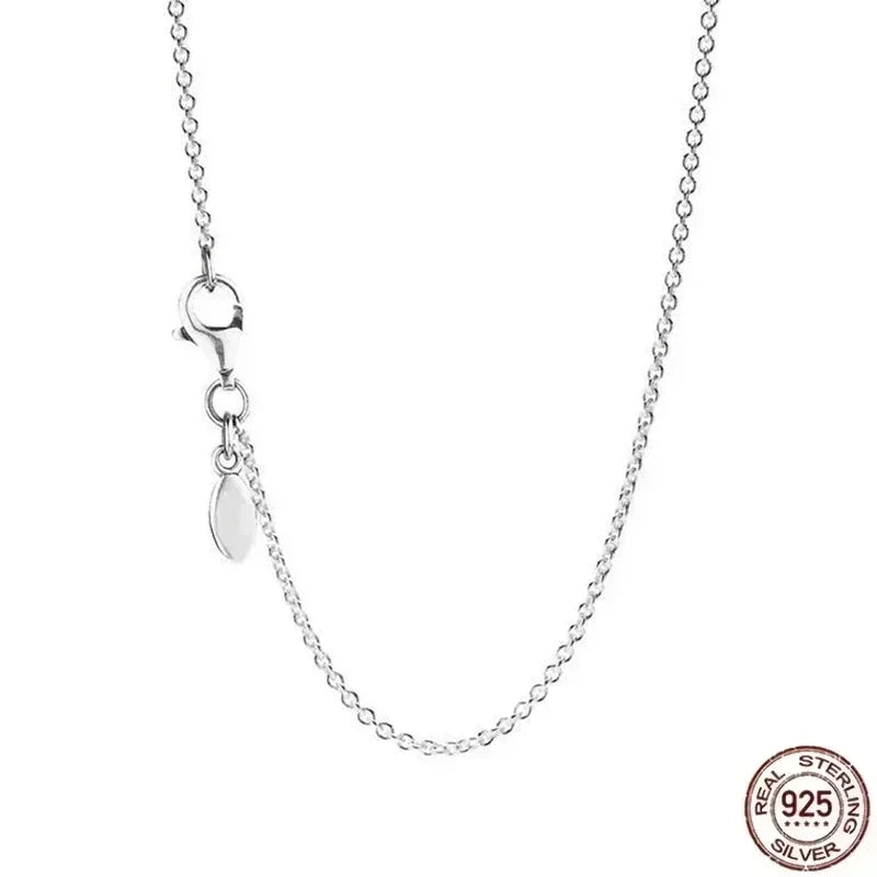 luckacco new 925 sterling silver gold droplet pearl snowflake pendant necklace exquisite and luxurious women's charm jewelry gift