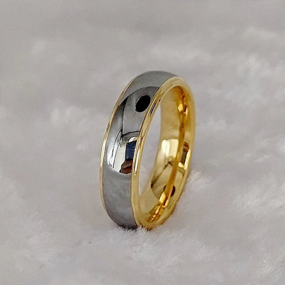 Luckacco Men's Damascus Ring Tungsten Fashion Jewelry Unique High Quality Handmade Wedding Bands Couples Rings For Men Male Boys