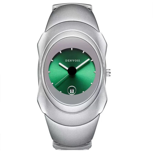 Luckacco New Men Quartz Watches Unique Sleek Stainless Steel Casula Business Waterproof Male Wristwatches