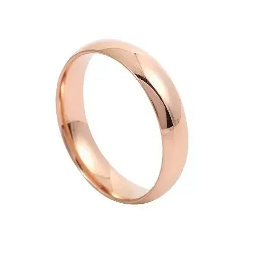 luckacco fashion simple smooth stainless steel ring for women and men classic couple rings wedding engagement jewelry