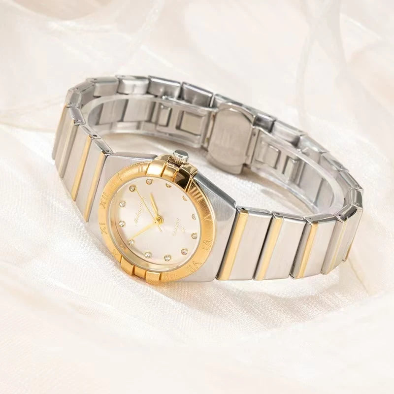 luckacco 2024 fashion top brand luxury watch women waterproof simple women watch unique quality ladies watches wrist watch quartz