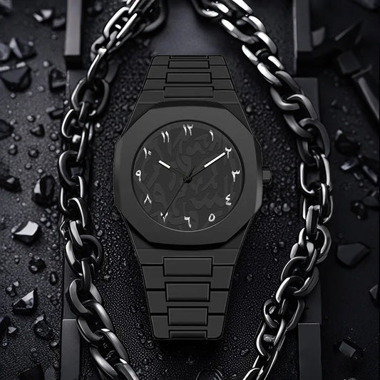 Luckacco Middle Eastern popular sports watches for men and women dopamine quartz watches niche fashion waterproof stainless steel