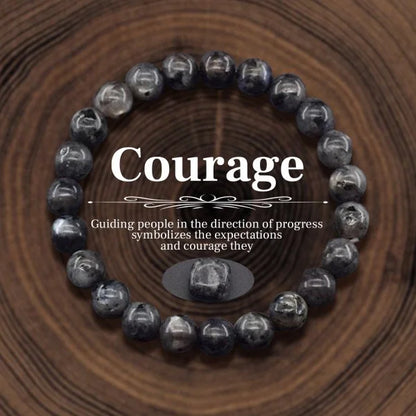 Luckacco Attract Money Wealth Health Pulse Hematite Natural Stone Beads Bracelet for Women Men Party Jewelry Accessories Gifts