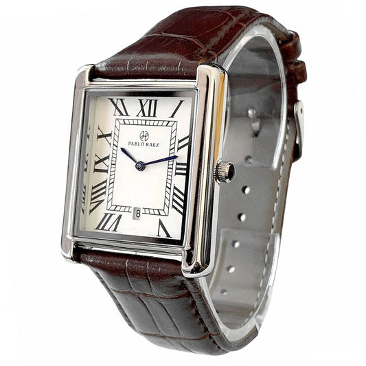 Luckacco Men Watch Business Retro Classical Calendar Light Luxury Brand Belt Waterproof Male Fashion Quartz Clock Watches Gift