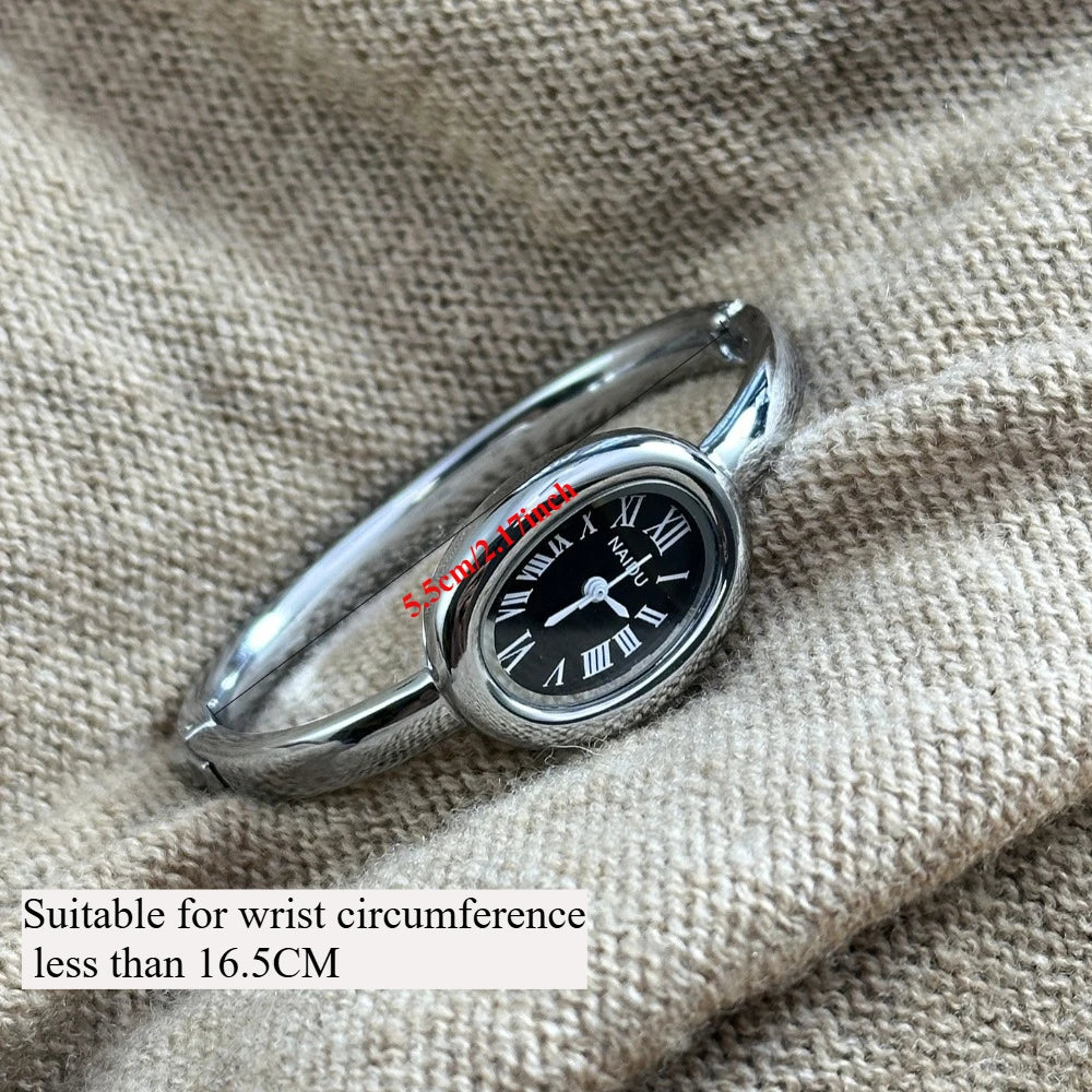 luckacco famous brand bracelet watch stainless steel strap gold watch fashion small dial ladies girl gift wristwatches relojes para mujer