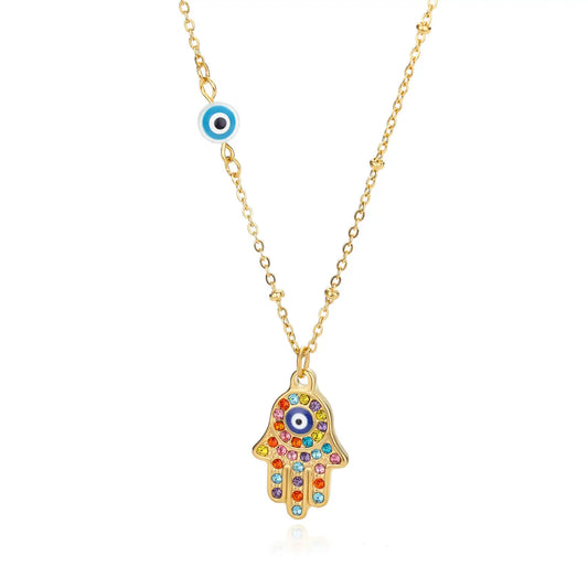 Luckacco Zircon Heart Cross Necklaces For Women Vintage Geometric Surrounded By Vines Choker Necklace Aesthetic Fashion Jewelry Gift 2025