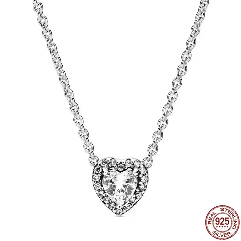 luckacco new 925 sterling silver gold droplet pearl snowflake pendant necklace exquisite and luxurious women's charm jewelry gift
