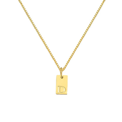 Luckacco Initial necklace letter pendant chamrs stainless steel Necklace jewelry Women's Necklace Box Chain Choker woman trend 2025 gift