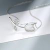 Luckacco 925 Sterling Silver Female Rose Flower Pendant Necklaces For Women Fashion Designer Luxury Quality Fine Jewelry GaaBou Jewellery