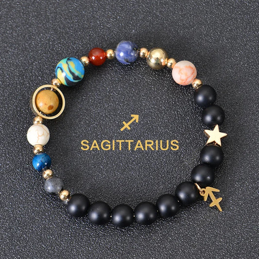 Luckacco Aries Taurus Gemini Cancer Leo Virgo Libra Scorpio Sagittarius Capricorn Aquarius Pisces gifts for women 12 zodiac bracelet men