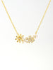 Luckacco Hot Selling 925 Sterling Silver Necklace Inlaid With Zircon Flowers And Pearls, With A Niche Design And Gentle Temperament.