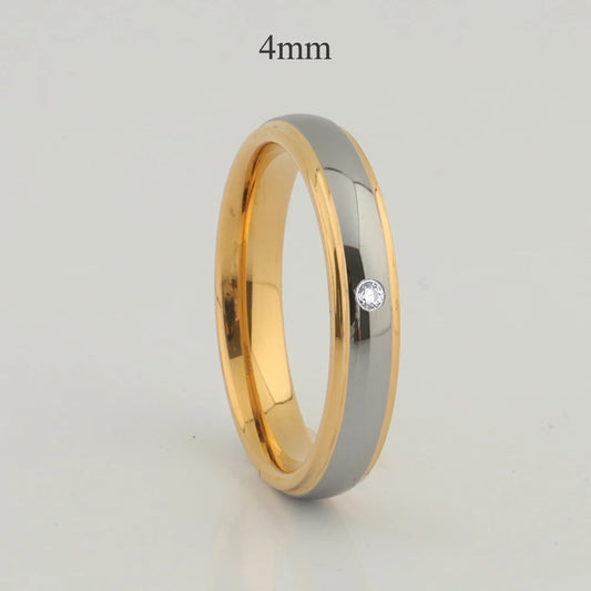 Luckacco USA size 5 to 15 western titanium fashion jewelry couple wedding rings for men and women Alliance LOVE marriage finger ring