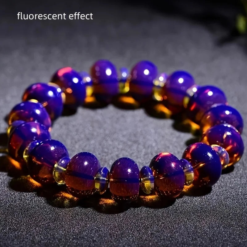 luckacco mexican amber bracelets - unisex, fashion resin jewelry