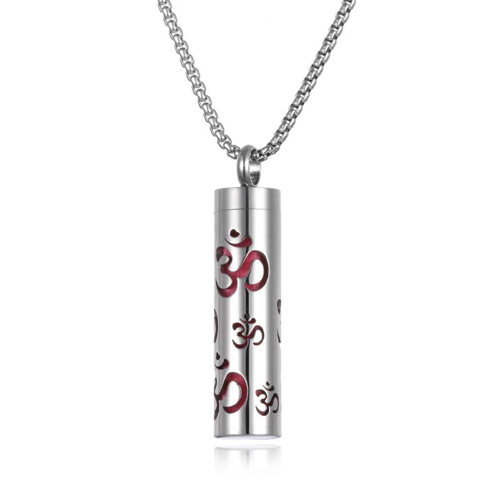luckacco long strip stainless steel aromatherapy necklace perfume diffuser essential oil diffuser pendant necklace jewelry accessories
