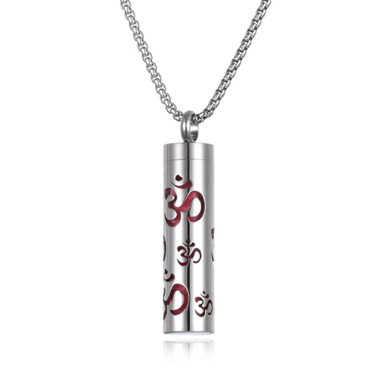 Luckacco Long Strip Stainless Steel Aromatherapy Necklace Perfume Diffuser Essential Oil Diffuser Pendant Necklace Jewelry Accessories