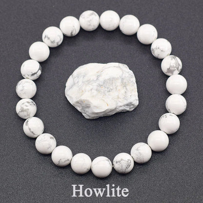 Luckacco Natural Amethyst Quartz Crystal Bead Bracelet Health Bracelet for Women Weight Loss Fatigue Pressure Fatigue Relief Yoga Jewelry