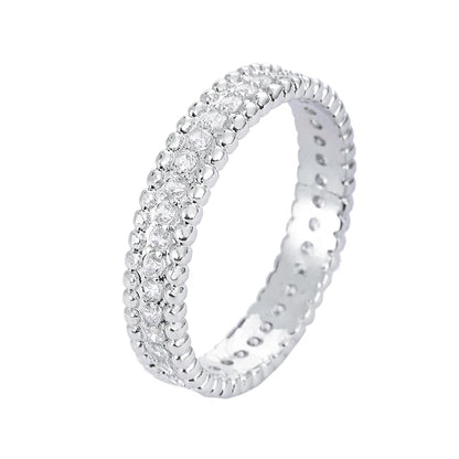 Luckacco Small Fragrance Wind Star Ring Fashion Niche Refined High-Quality Cold Wind Index Finger Ring Female Wedding Gift Dating Accesso