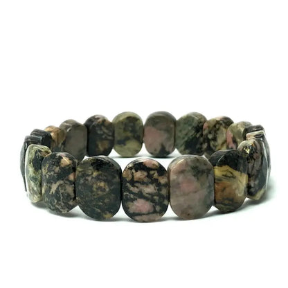 Luckacco Natural 10x15mm faceted flashing Stone beads Bracelets Handmade Reiki Healing Meditation Bangles Elastic Rope Couple Jewelry