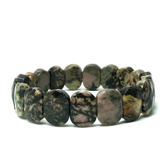 Luckacco Natural 10x15mm faceted flashing Stone beads Bracelets Handmade Reiki Healing Meditation Bangles Elastic Rope Couple Jewelry