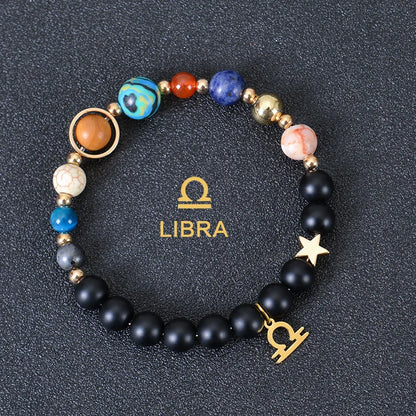Luckacco Aries Taurus Gemini Cancer Leo Virgo Libra Scorpio Sagittarius Capricorn Aquarius Pisces gifts for women 12 zodiac bracelet men