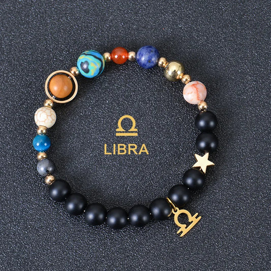 Luckacco Aries Taurus Gemini Cancer Leo Virgo Libra Scorpio Sagittarius Capricorn Aquarius Pisces gifts for women 12 zodiac bracelet men