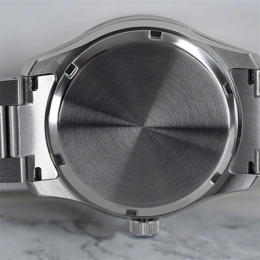 Luckacco WM Watch Automatic Mechanical Men Watches NH35 Sapphire Glacier Collection 100M Water Resistant Man Welly Merck Watch WM226
