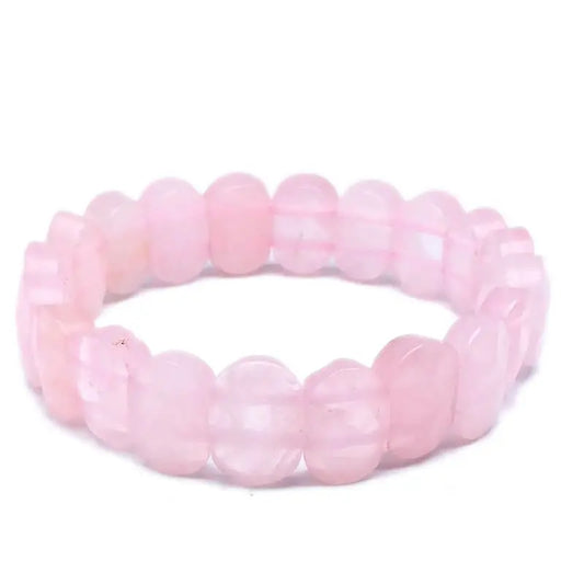 Luckacco Natural 10x15mm faceted flashing Stone beads Bracelets Handmade Reiki Healing Meditation Bangles Elastic Rope Couple Jewelry