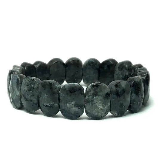Luckacco Natural 10x15mm faceted flashing Stone beads Bracelets Handmade Reiki Healing Meditation Bangles Elastic Rope Couple Jewelry