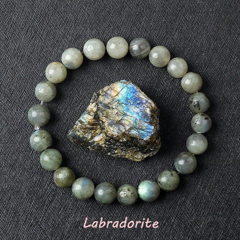 luckacco geniune amethyst natural crystal bracelet for women pulsera amethust bracelet made of real natural stone beads body-purifying