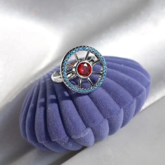 Luckacco Stella's Ring, Jewelry For Woman Girl, Fashion Wedding Geek Accessories, Silver Plated, Stella Ring ,Solaria Sun Ring ,Gifts