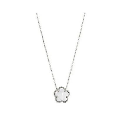 Luckacco 14K Gold Plated Five-leaf Clover Link Bracelets White Black Blue Gold Red Green Lucky Bracelets Jewelry Gifts Trendy for Women