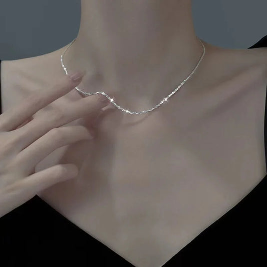 Luckacco 2023 New Fashion Trend Unique Design Delicate Vintage Zircon Flower Pearl Necklace Women Jewelry Wedding Party Premium Gift