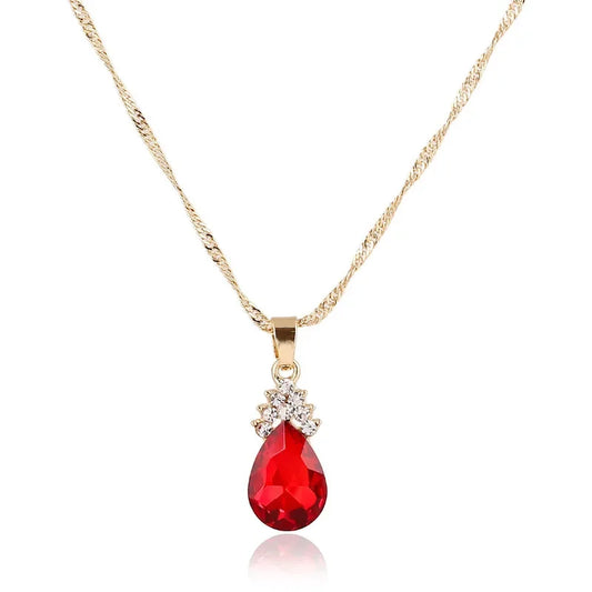 Luckacco 3pcs/set Gold color Jewelry Sets Wedding Beads Crystal Bridal Jewellery bridal necklace earrings wedding party gift set