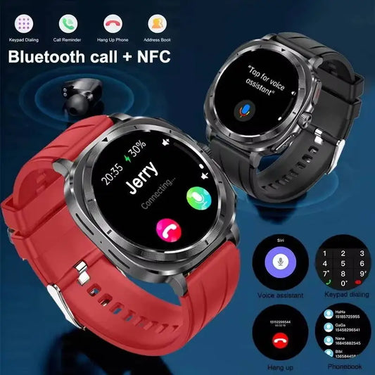 Luckacco 2025 New High-End Health Care Watch 7 Ultra Smart Watch Men ECG+PPG Uric Acid Blood lipids Body analysis BT Call NFC Smartwatchs