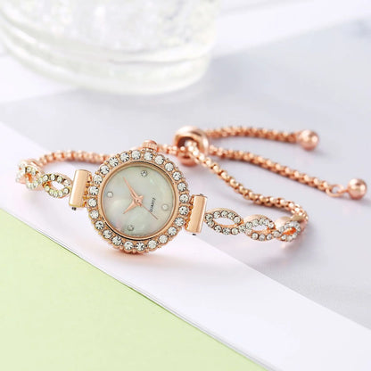 Luckacco Luxury Women's Watches Simple Quartz Wristwatches Small Dial Watches Bracelet Ladies Watch Gift Clock Relogio Feminino