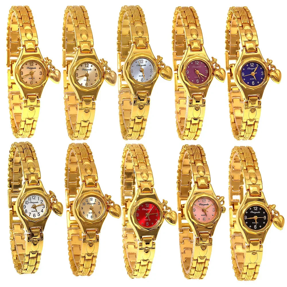 luckacco simple elegant small women's watches luxury gold wrist watches for women ladies quartz watches girls montre femme