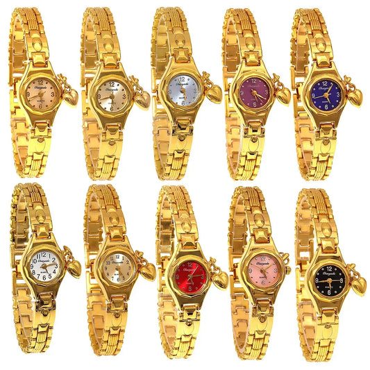 Luckacco Simple Elegant Small Women's Watches Luxury Gold Wrist Watches for Women Ladies Quartz Watches Girls montre femme